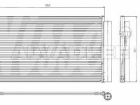 BMW 5 (E60 / E61) 2003-2010 air conditioning radiator