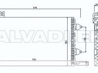 Volkswagen Golf 3 1991-2002 air conditioning radiator