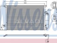 Saab 9-5 1997-2010 air conditioning radiator