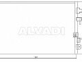 Chrysler Pacifica 2003-2008 air conditioning radiator