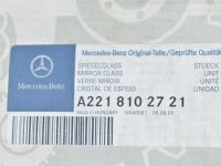 Mercedes-Benz S (W221) 2005-2013 Exterior mirror glass, left (heated) Part code: A2218102721
Additional notes: New or...