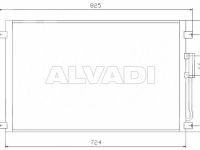 Dodge Caravan 2001-2007 air conditioning radiator