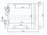 Opel Astra (G) 1998-2005 air conditioning radiator