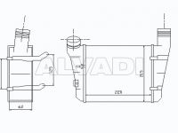 Audi A4 (B7) 2004-2008 ÕHURADIAATOR (INTERCOOLER)