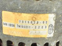 Mini One, Cooper (R50 / R52 / R53) Alternator (105A) Part code: 12317515029
Body type: 3-ust luukpära